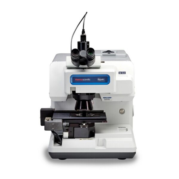 Microscopio FTIR Nicolet RaptIR+ (siempre acoplado a un espectrómetro FTIR Nicolet iS20 o iS50 para su funcionamiento)